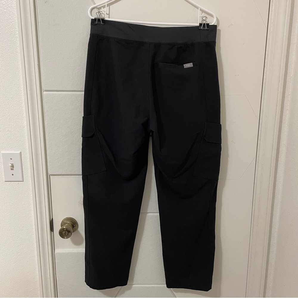 FIGS Axim Cargo Utility Scrub Pants in Black